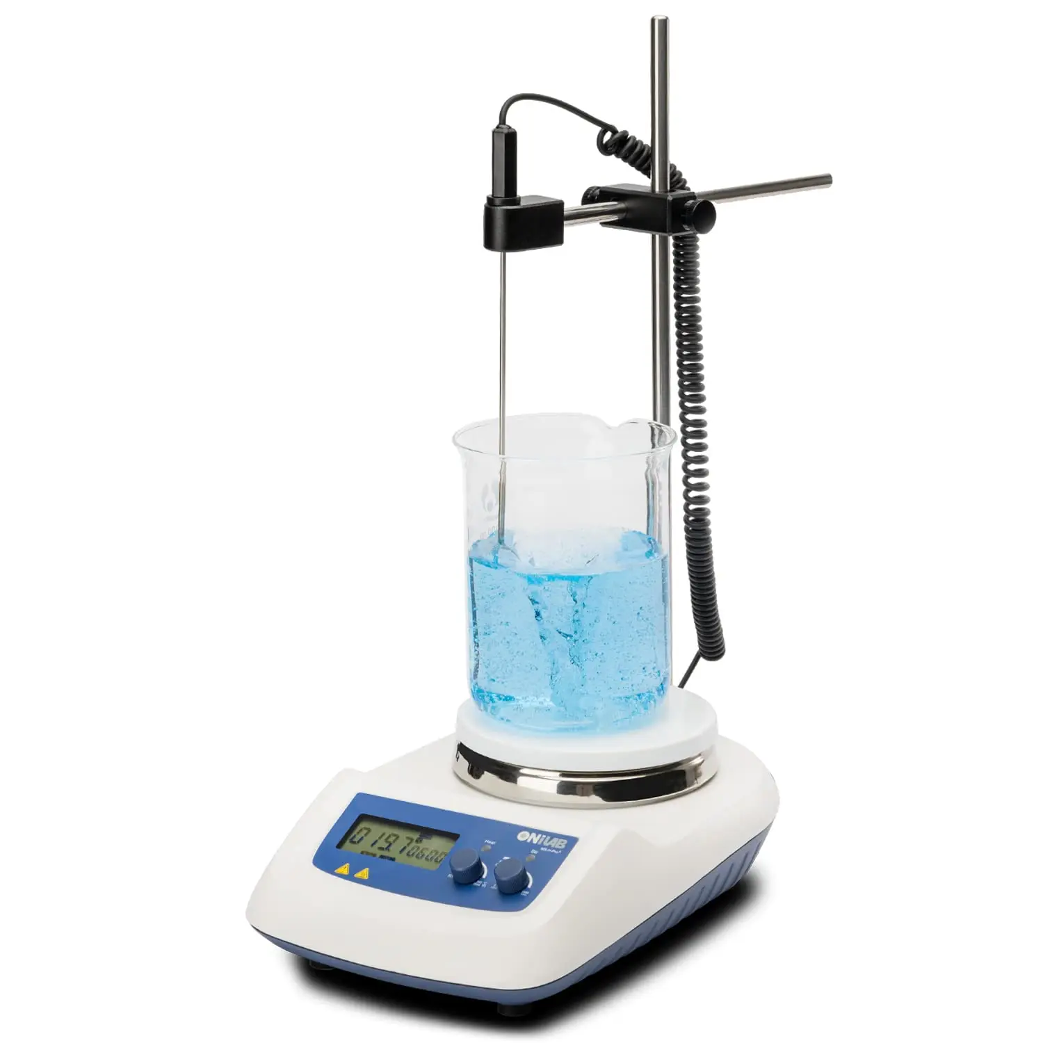 Magnetic Stirrer Hotplate - ONiLAB 340C 磁気ホットプレートスターラー、アルミニウム製ワークプレート付き、急速加熱と安定加熱機能