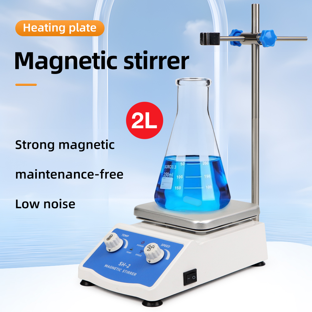 デジタルディスプレイ付き加熱マグネチックスターラー、サーモス - Magnetic Stirrer Hotplate のレビューと価格